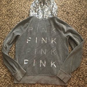 *PINK* full zip up hoodie